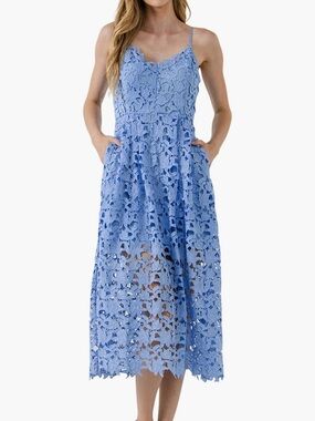 Endless Rose Blue Lace Maxi Dress -